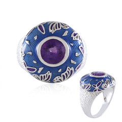 Anello in argento con Ametista (Adela Silber)