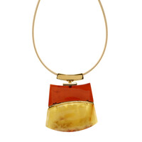 Collana in argento con Ambra Baltica