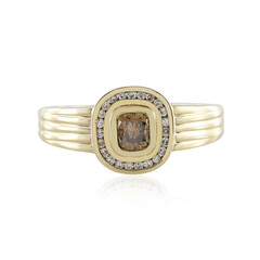 Anello in oro con Diamante Cioccolato SI2 (de Melo)