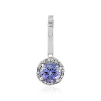 Ciondolo in argento con Tanzanite (non riscaldata)