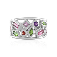 Anello in argento con Tormalina Rosa Nigeriana