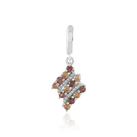 Ciondolo in argento con Zircone Champagne