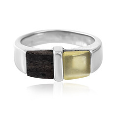 Anello in argento con Ambra Baltica