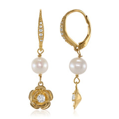 Orecchini in argento con Perla di Acqua Dolce