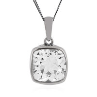 Collana in argento con Topazio Bianco