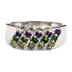 Anello in argento con Ametista