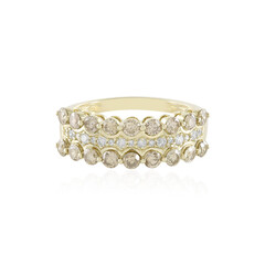 Anello in oro con Diamante Champagne I2 (de Melo)