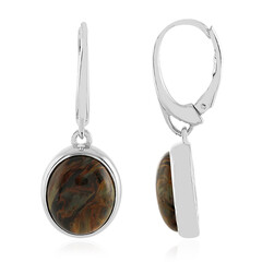 Orecchini in argento con Pietersite Dorata