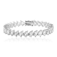Bracciale in argento con Topazio Bianco