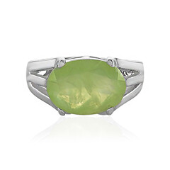 Anello in argento con Prehnite