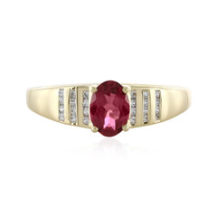 Anello in oro con Tormalina Rosa (Adela Gold)