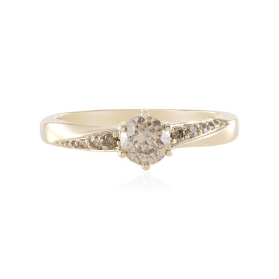 Anello in oro con Diamante Cioccolato I3
