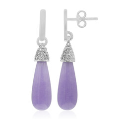 Orecchini in argento con Giadeite Lavanda