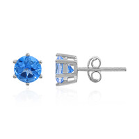 Orecchini in argento con Topazio Blu Indaco