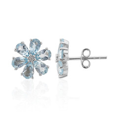 Orecchini in argento con Topazio Blu Cielo