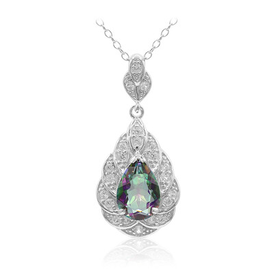 Collana in argento con Quarzo Mistico Verde