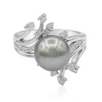 Anello in argento con Perla Tahitiana (TPC)