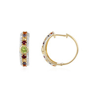 Orecchini in argento con Peridoto