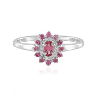 Anello in argento con Tormalina Rosa