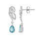 Orecchini in argento con Apatite Blu