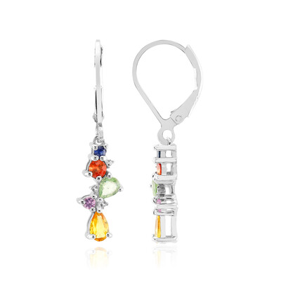 Orecchini in argento con Zaffiro Giallo