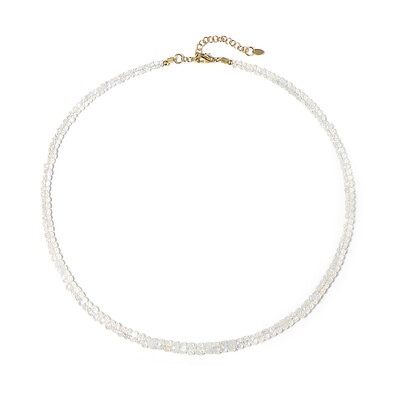 Collana in argento con Pietra di Luna Arcobaleno