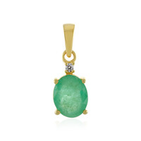 Ciondolo in argento con Smeraldo Etiope