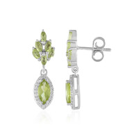 Orecchini in argento con Peridoto