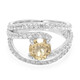 Anello in argento con Quarzo Champagne