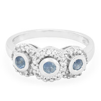 Anello in argento con Zaffiro Blu
