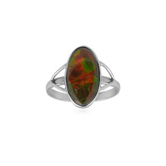 Anello in argento con Ammolite