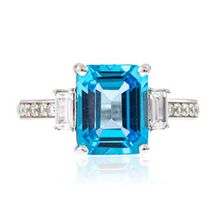 Anello in argento con Topazio Marambaia