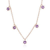 Collana in argento con Ametista Rose de France