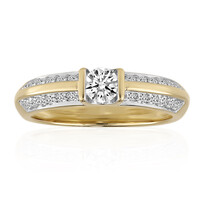 Anello in oro con Diamante IF (D)