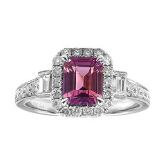 Anello in oro con Zaffiro Rosa (CIRARI)