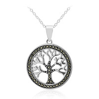 Collana in argento con Marcassite