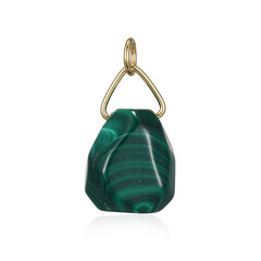 Ciondolo in argento con Malachite