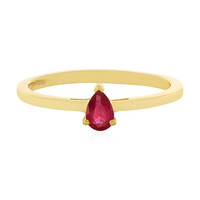 Anello in argento con Rubino del Madagascar