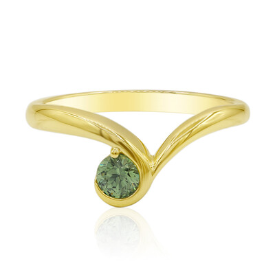 Anello in oro con Demantoide del Madagascar (John Ferry)