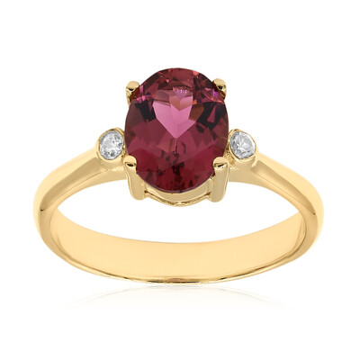 Anello in oro con Tormalina Rosa