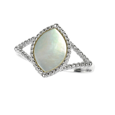 Anello in argento con Madreperla (dagen)