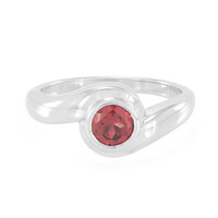 Anello in argento con Granato Mozambico