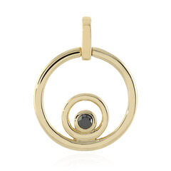 Ciondolo in oro con Diamante Nero