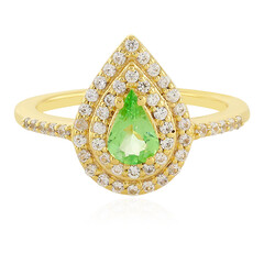 Anello in argento con Granato Menta Merelani