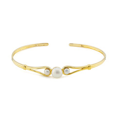 Bracciale in argento con Perla d'Acqua Dolce Bianca