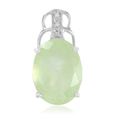 Ciondolo in argento con Prehnite