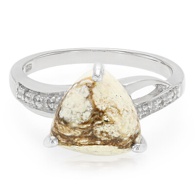 Anello in argento con Magnesite