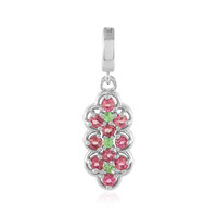 Ciondolo in argento con Tormalina Rosa Nigeriana