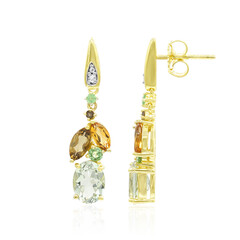 Orecchini in argento con Ametista Verde