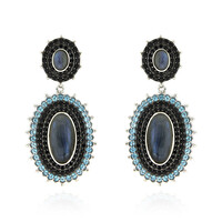 Orecchini in argento con Labradorite (Dallas Prince Designs)